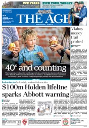 The Age (Australia) Newspaper Front Page for 19 December 2013