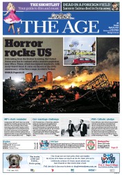 The Age (Australia) Newspaper Front Page for 19 April 2013
