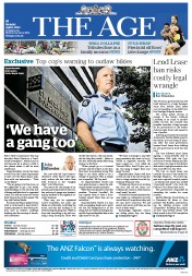 The Age (Australia) Newspaper Front Page for 1 April 2013
