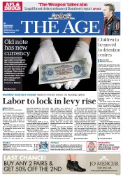 The Age (Australia) Newspaper Front Page for 1 May 2013