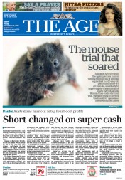 The Age (Australia) Newspaper Front Page for 20 December 2013