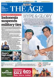 The Age (Australia) Newspaper Front Page for 21 November 2013