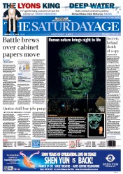 The Age (Australia) Newspaper Front Page for 22 February 2014