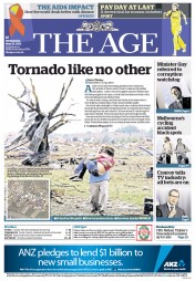 The Age (Australia) Newspaper Front Page for 22 May 2013