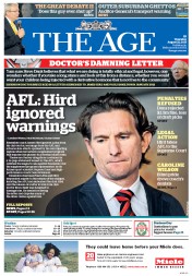 The Age (Australia) Newspaper Front Page for 22 August 2013
