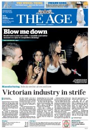 The Age (Australia) Newspaper Front Page for 23 December 2013