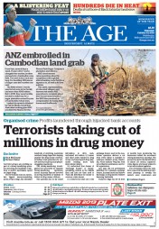 The Age (Australia) Newspaper Front Page for 23 January 2014