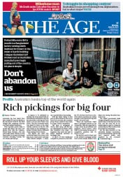 The Age (Australia) Newspaper Front Page for 24 June 2013