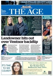 The Age (Australia) Newspaper Front Page for 26 June 2013