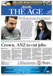 The Age (Australia) Newspaper Front Page for 27 May 2013
