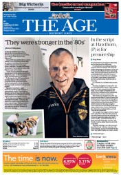 The Age (Australia) Newspaper Front Page for 27 September 2013