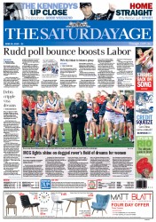 The Age (Australia) Newspaper Front Page for 29 June 2013