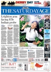 The Age (Australia) Newspaper Front Page for 2 November 2013