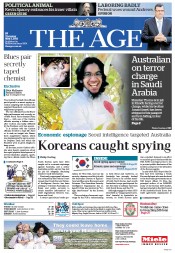 The Age (Australia) Newspaper Front Page for 2 May 2013
