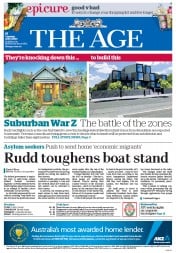 The Age (Australia) Newspaper Front Page for 2 July 2013