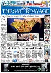 The Age (Australia) Newspaper Front Page for 30 November 2013