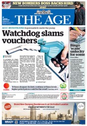 The Age (Australia) Newspaper Front Page for 30 July 2013