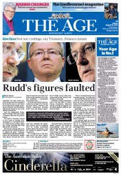 The Age (Australia) Newspaper Front Page for 30 August 2013