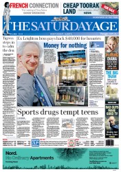 The Age (Australia) Newspaper Front Page for 5 October 2013