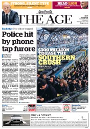 The Age (Australia) Newspaper Front Page for 5 October 2016