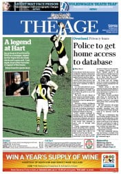 The Age (Australia) Newspaper Front Page for 5 June 2013