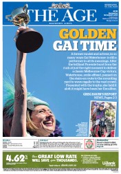 The Age (Australia) Newspaper Front Page for 6 November 2013