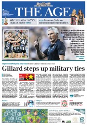 The Age (Australia) Newspaper Front Page for 8 April 2013