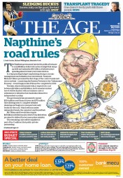 The Age (Australia) Newspaper Front Page for 8 May 2013