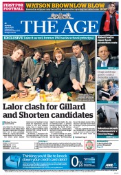 The Age (Australia) Newspaper Front Page for 8 July 2013