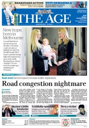 The Age (Australia) Newspaper Front Page for 9 December 2013