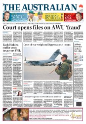 The Australian (Australia) Newspaper Front Page for 10 December 2013