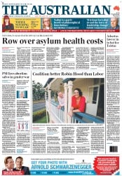 The Australian (Australia) Newspaper Front Page for 11 June 2013