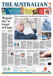 The Australian (Australia) Newspaper Front Page for 13 January 2014