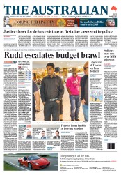 The Australian (Australia) Newspaper Front Page for 13 August 2013