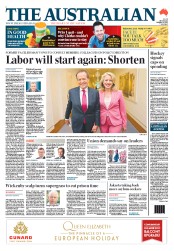 The Australian (Australia) Newspaper Front Page for 14 October 2013