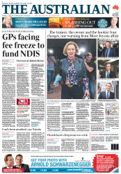The Australian (Australia) Newspaper Front Page for 14 May 2013