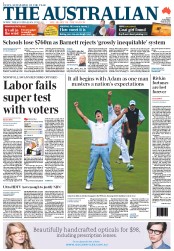 The Australian (Australia) Newspaper Front Page for 16 April 2013