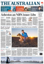 The Australian (Australia) Newspaper Front Page for 17 June 2013