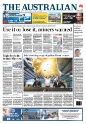 The Australian (Australia) Newspaper Front Page for 18 September 2013