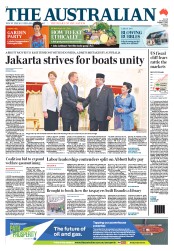 The Australian (Australia) Newspaper Front Page for 1 October 2013