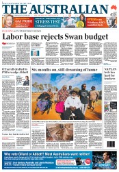 The Australian (Australia) Newspaper Front Page for 20 May 2013