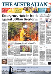The Australian (Australia) Newspaper Front Page for 21 October 2013