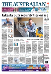 The Australian (Australia) Newspaper Front Page for 21 November 2013