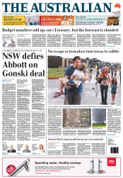 The Australian (Australia) Newspaper Front Page for 22 May 2013