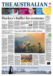 The Australian (Australia) Newspaper Front Page for 24 October 2013