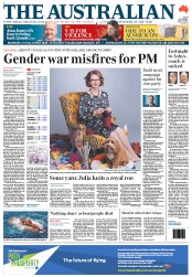The Australian (Australia) Newspaper Front Page for 25 June 2013