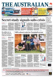 The Australian (Australia) Newspaper Front Page for 25 September 2013