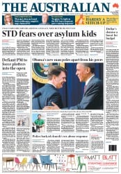 The Australian (Australia) Newspaper Front Page for 26 June 2013