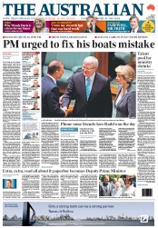 The Australian (Australia) Newspaper Front Page for 28 June 2013