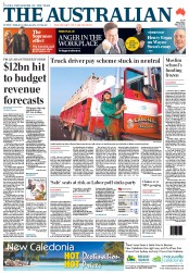 The Australian (Australia) Newspaper Front Page for 29 April 2013